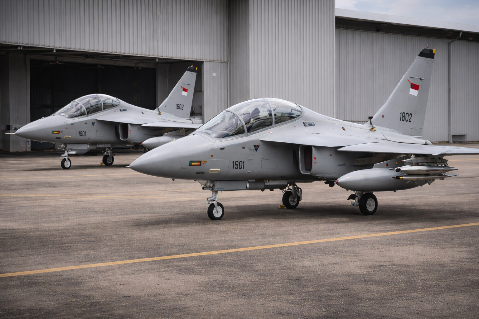 indonesia teken kerjasama pembelian jet latih tempur dari italia m-346