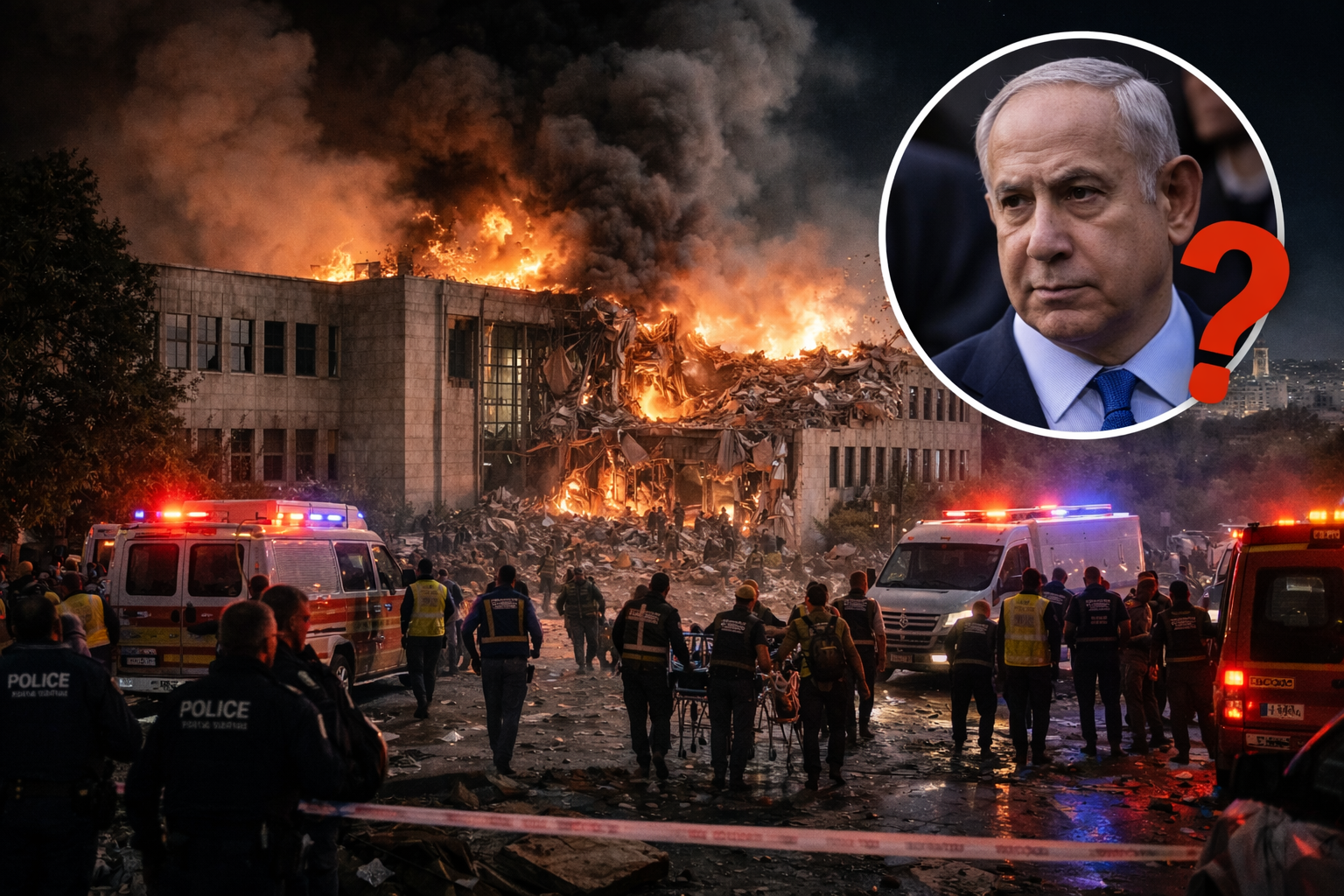 Rudal Iran Hantam Kantor Perdana Menteri Israel, Netanyahu Dikabarkan Jadi Korban