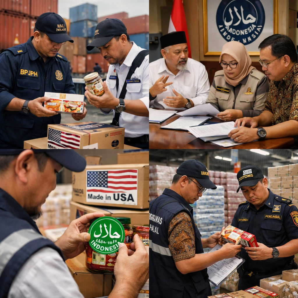 Kepala Badan Penyelenggara Jaminan Produk Halal (BPJPH), Haikal Hasan, memberikan klarifikasi terkait polemik rencana penggunaan label halal Amerika Serikat untuk produk impor yang masuk ke Indonesia. Isu tersebut sempat menjadi perhatian publik setelah m