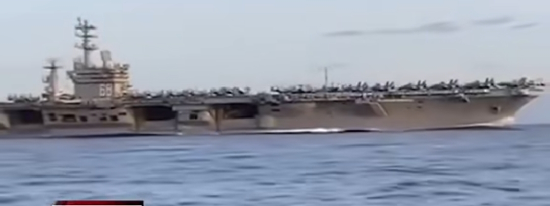 ditengah perang yg terjadinya perang antara as, israel vs iran, kapal induk Amerika Nimitz, terpantau nelayan aceh melintasi selat malaka ada apa??