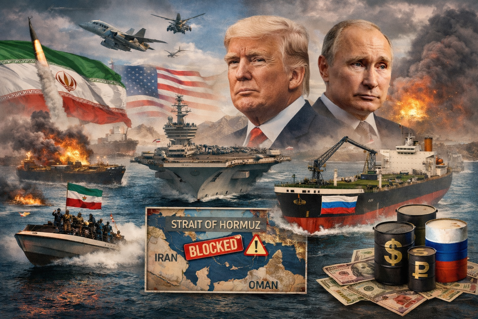 Krisis Energi Global: Selat Hormuz Terganggu, Amerika Longgarkan Pembelian Minyak Rusia di Laut