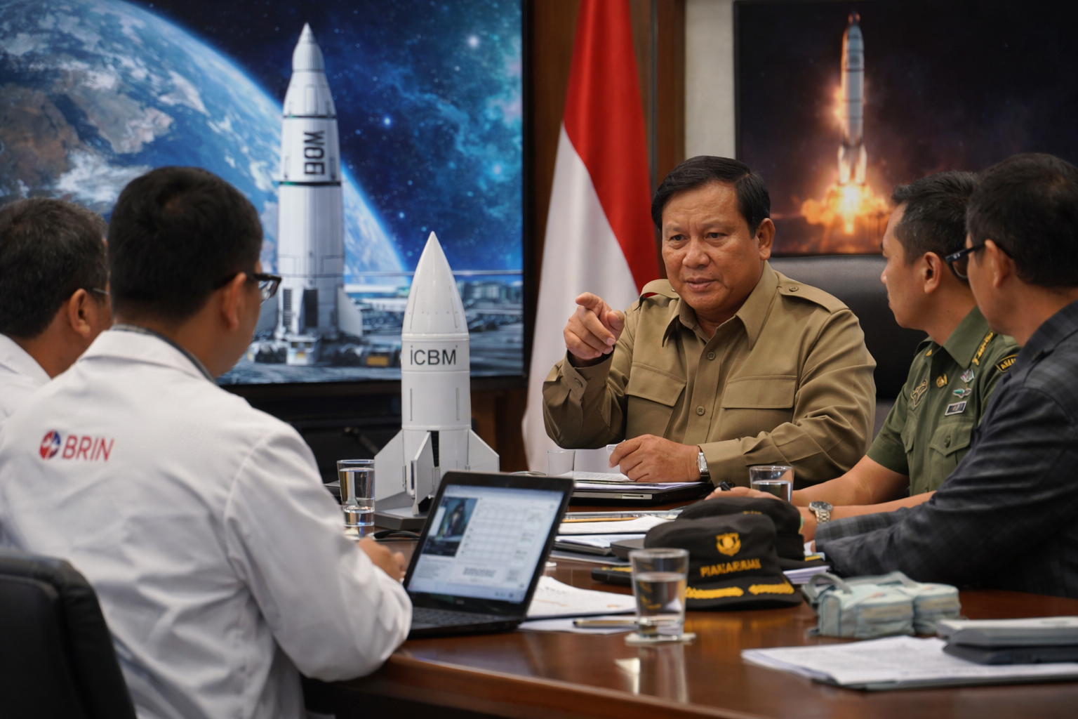 president prabowo minta brins percepat riset rudal ICBM ada apa?