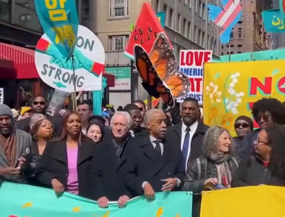 ratusan ribu rakyat Amerika turun kejalan dengan tema, No Kings ", & Menuntut presiden trump mundur, karna dianggap telah menyengsarakan rakyat