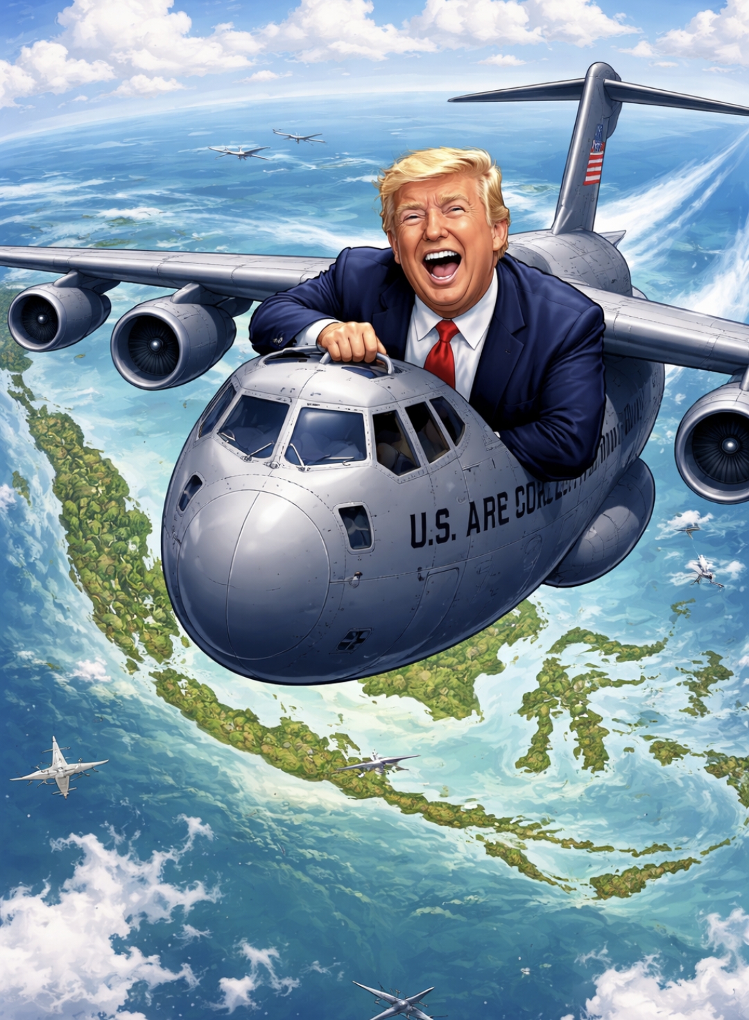 tepis isu, Indonesia berikan akses udara Indonesia secara penuh ke Amerika, menhan syafri syamsuddin mengaku baru draft