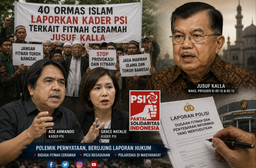 kelakuan kader PSI, Grace Natali & Ade Armandi memfitnah Jusuf Kalla, menjadi boomerang bagi keduanya.